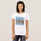 Grungy Snowmound Parody Winter Travel Design T-shirt (Voorkant volledig)