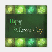 Grungy St. Patrick's Day Shamrocks - Magnet (Voorkant)