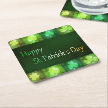 Grungy St. Patrick's Day Shamrocks - Papieren Onde