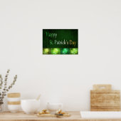 Grungy St. Patrick's Day Shamrocks - Poster Print (Keuken)