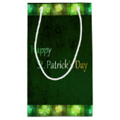 Grungy St. Patrick's Day Shamrocks Small Gift Bag Klein Cadeauzakje (Achterkant)