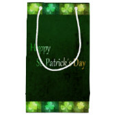 Grungy St. Patrick's Day Shamrocks Small Gift Bag Klein Cadeauzakje (Voorkant)