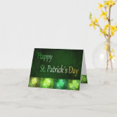 Grungy St. Patrick's Day Shamrocks - Wenskaart Kaart (Gele Bloem)