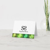 Grungy St. Patrick's Day Shamrocks - Wenskaart Kaart (Achterkant)