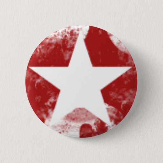 Grungy Star Ronde Button 5,7 Cm (Voorkant)