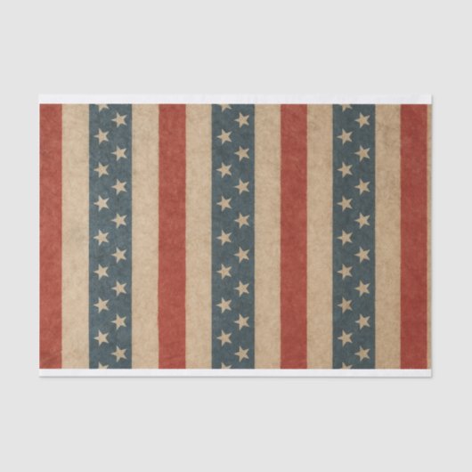 Grungy Stars & Stripes Tissuepapier (Voorkant)