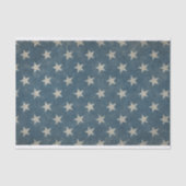 Grungy sterren met blauwe achtergrond tissuepapier (Voorkant)