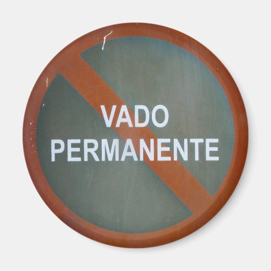 Grungy Street teken Magneet (Voorkant)