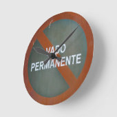 Grungy Street teken Man grot Ronde Klok (Hoek)