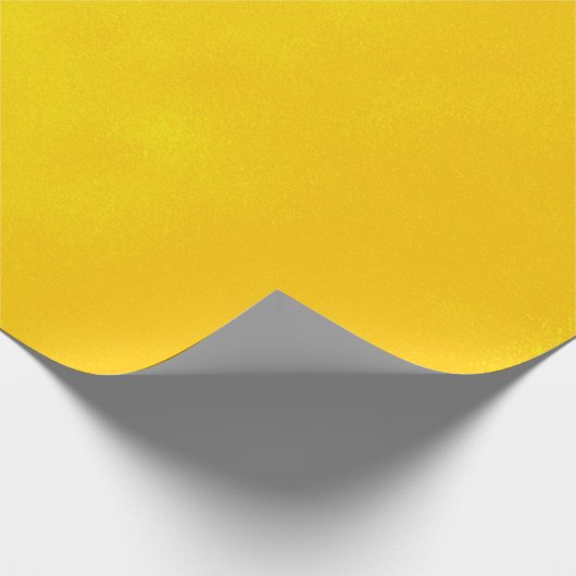 Grungy Styled Smudge Bright Yellow Cadeaupapier (Hoek)