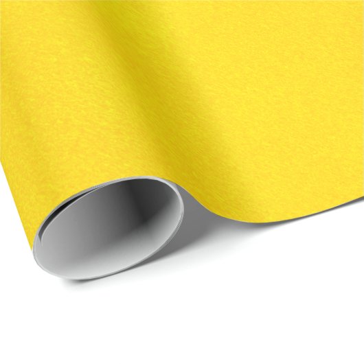Grungy Styled Smudge Bright Yellow Cadeaupapier (Rol Hoek)