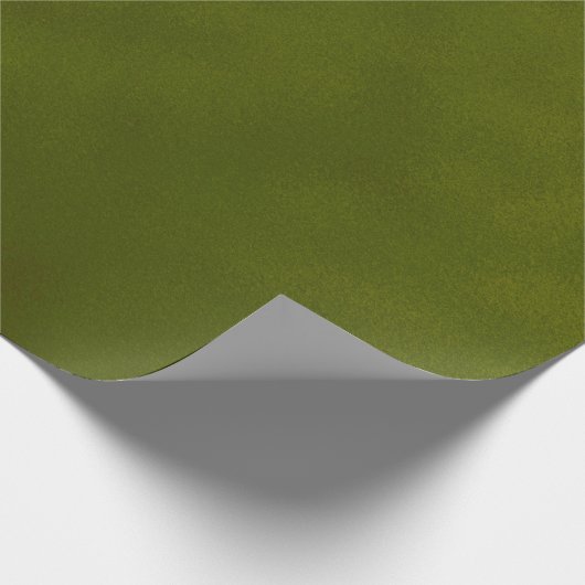 Grungy Styled Smudge Dark Green Cadeaupapier (Hoek)