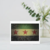 Grungy Syria Flag Briefkaart (Staand voorkant)