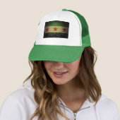 Grungy Syria Flag Trucker Pet (In situ)