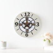 GRUNGY TEXAS STAR GROTE KLOK (Huis)