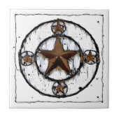 GRUNGY TEXAS STAR TEGELTJE (Voorkant)