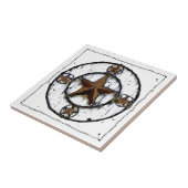 GRUNGY TEXAS STAR TEGELTJE (Zijkant)