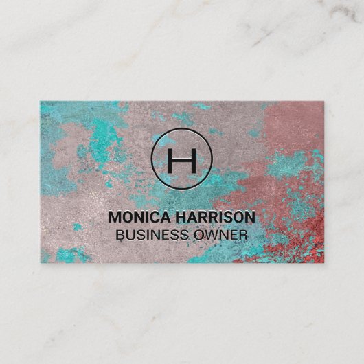 Grungy textuur achtergrond visitekaartje (Voorkant)