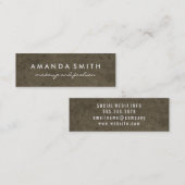 Grungy textuur mini visitekaartje (Voorkant / Achterkant)