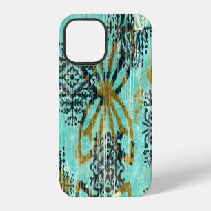 Grungy Tribal: Etnisch Tapijt Motief iPhone 12 Hoesje