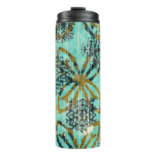 Grungy Tribal: Etnisch tapijt motief Thermosbeker