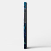 Grungy Turquoise en Yellow Case-Mate iPhone Case (Achterkant / Links)