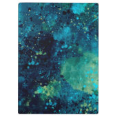 Grungy Turquoise en Yellow Klembord (Achterkant)