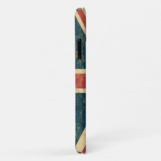 Grungy Union Jack Case-Mate iPhone Case (Achterkant/rechts)