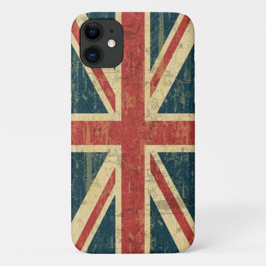 Grungy Union Jack Case-Mate iPhone Case (Achterkant)