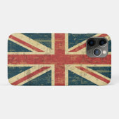 Grungy Union Jack Case-Mate iPhone Case (Achterkant (horizontaal))