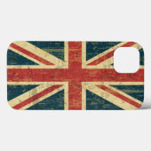 Grungy Union Jack Case-Mate iPhone Case (Achterkant (horizontaal))