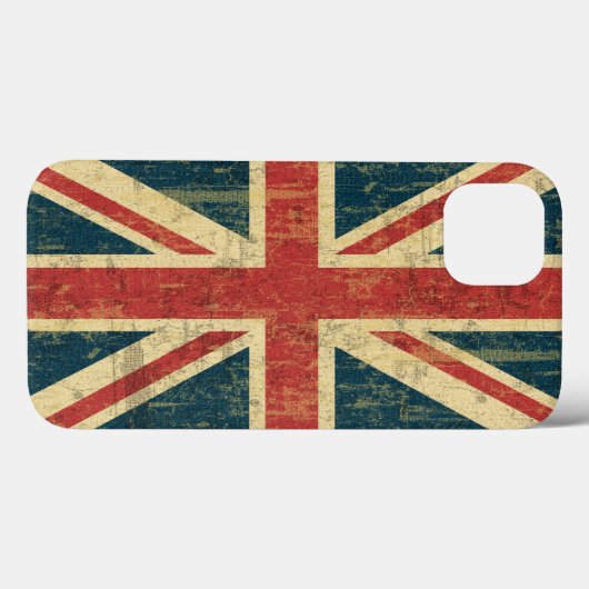 Grungy Union Jack Case-Mate iPhone Case (Achterkant (horizontaal))
