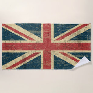 Grungy Union Jack Strandlaken