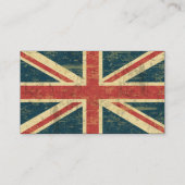 Grungy Union Jack Visitekaartje (Achterkant)