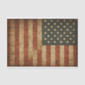 Grungy USA Vlag Tissuepapier (Voorkant)