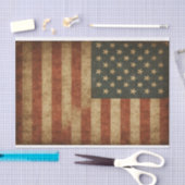 Grungy USA Vlag Tissuepapier (Craft)