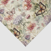 Grungy vlinders en bloemen Decoupage papier (Detail)