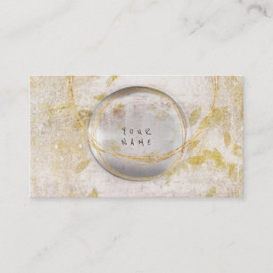 Grungy Wall Golden Folie Glass White Herfst Vip Visitekaartje