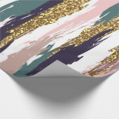 Grungy-waterverven penseelpatroon cadeaupapier (Hoek)