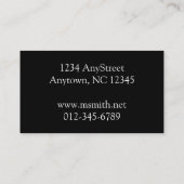 Grungy white stucco wall background visitekaartje (Achterkant)