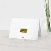 Grungy Yellow Wildflowers Valentijns Feestdagen Kaart (Achterkant)