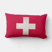 Grungy Zwitserland Cross Kussen (Achterkant)