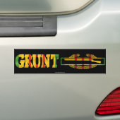 GRUNT Combat Infantryman Badge Bumpersticker (Op auto)