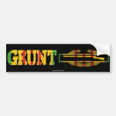 GRUNT Combat Infantryman Badge Bumpersticker (Voorkant)