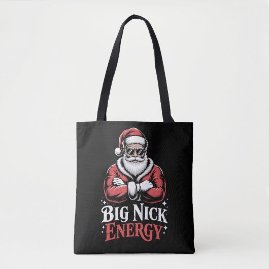 Grunt Style Grote Nick Energie Grappige Kerstman K Tote Bag (Voorkant)
