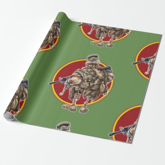 Grunt Wrapping Paper Cadeaupapier (Uitgerold)