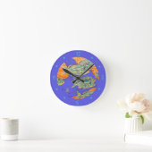 Grunts (vis) Genummerde ronde wandklok (Huis)