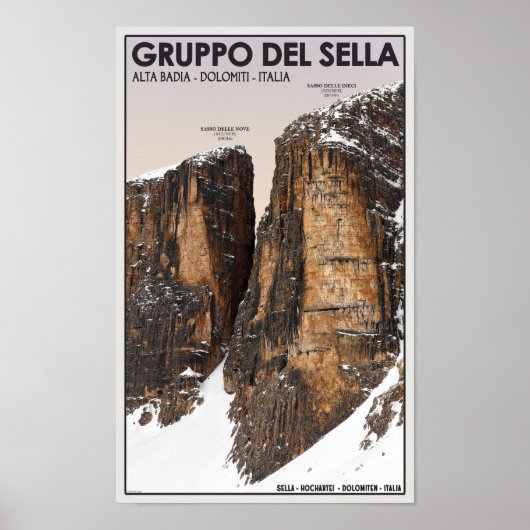 Gruppo del Sella - Nove en Dieci Poster (Voorkant)