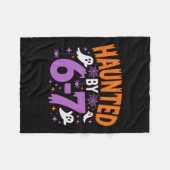 Grus Halloween Skelet Grus Zes Zeven Nummer Fleece Deken (Voorkant (Horizontaal))