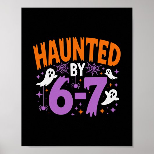 Grus Halloween Skelet Grus Zes Zeven Nummer Poster (Voorkant)